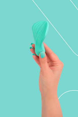 Mini vibro rechargeable SilkenTouch vert - FairyGasm