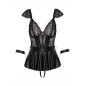 Ensemble 3 pièces lingerie Fetish - Cotelli Bondage