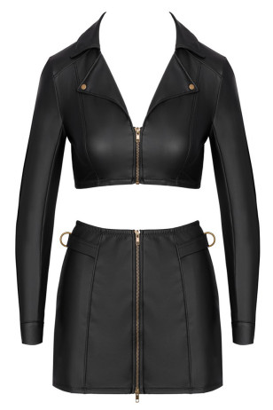 Ensemble top et jupe courte noir - Cottelli PARTY 
