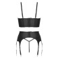 Ensemble lingerie 3 pièces avec porte-jarretelles - Cottelli PARTY Ensemble lingerie 3 pièces avec porte-jarretelles - Cottelli PARTY