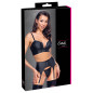 Ensemble lingerie 3 pièces avec porte-jarretelles - Cottelli PARTY Ensemble lingerie 3 pièces avec porte-jarretelles - Cottelli PARTY