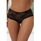 Tanga ouvert dentelle lacé Noir - Litolu Lingerie Tanga ouvert dentelle lacé Noir - Litolu Lingerie