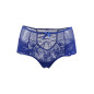 Tanga lacé dentelle taille haute Bleu - Litolu Lingerie Tanga lacé dentelle taille haute Bleu - Litolu Lingerie