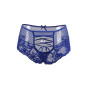 Tanga lacé dentelle taille haute Bleu - Litolu Lingerie Tanga lacé dentelle taille haute Bleu - Litolu Lingerie