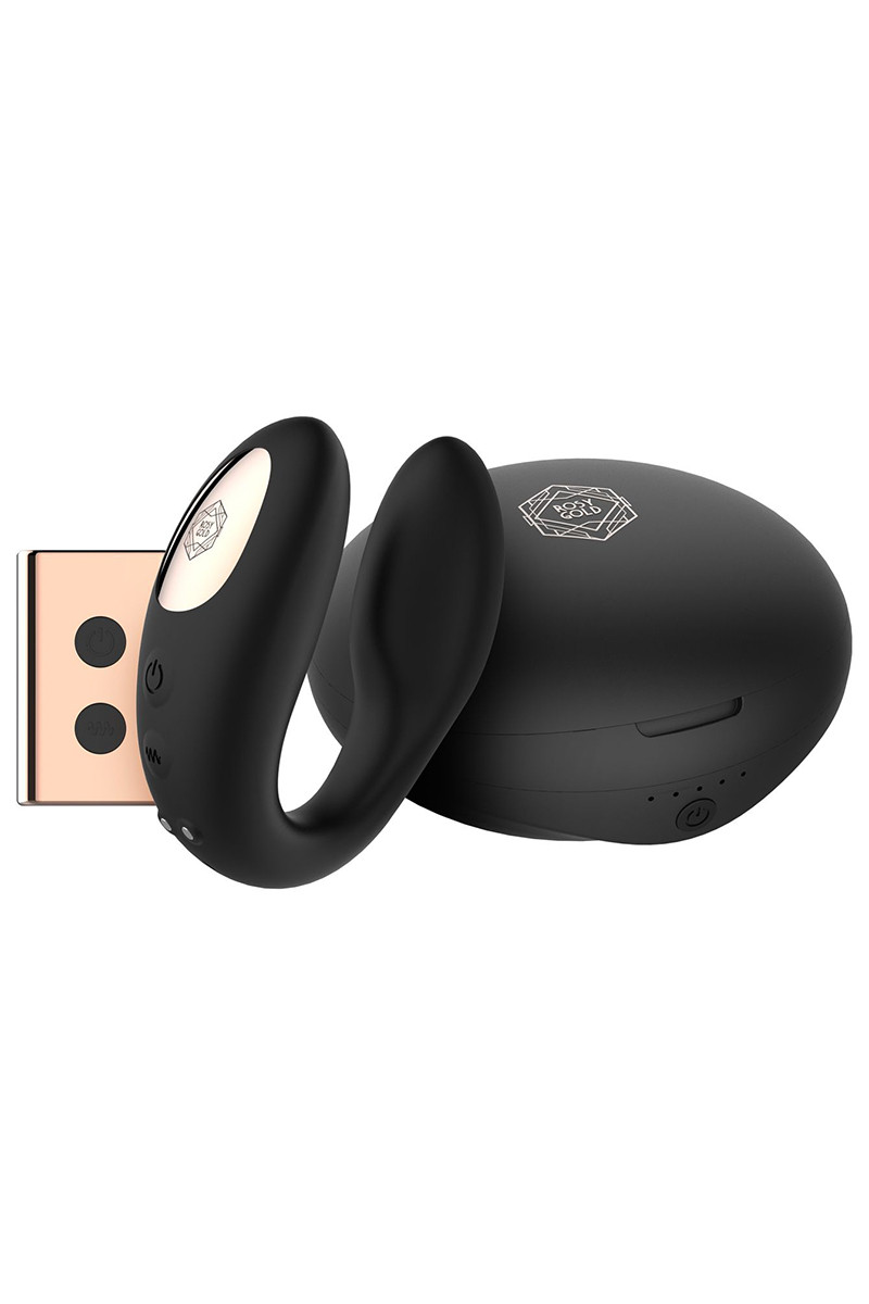 Vibro pour couple C-Shape - Rosy Gold Vibro pour couple C-Shape - Rosy Gold