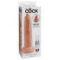 Gode 23,5 cm avec prépuce - King Cock