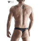 String noir wetlook et mesh - Regnes