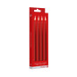 4 bougies SM rouges Large - Ouch!