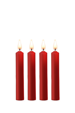 4 bougies SM rouges - Ouch!