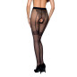 Collants ouverts TI016 20 deniers - noir
