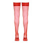 Bas autofixants rouge - Cotelli Legwear