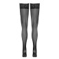 Bas autofixants noir Hold up - Cotelli Legwear