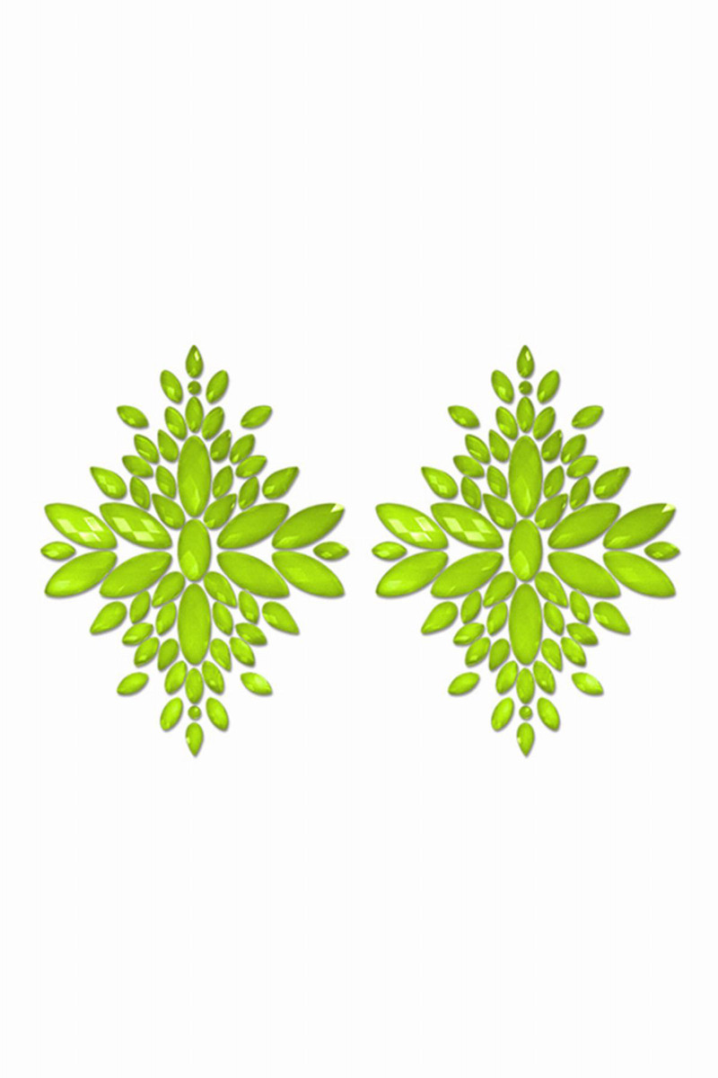 Cache-tétons vert phosphorescent - Glow